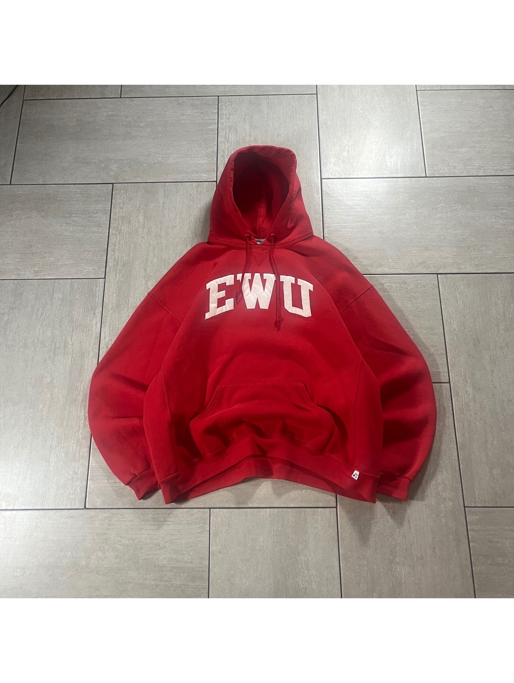 Russell Athletic Red EWU Hoodie Sweatshirt XXL